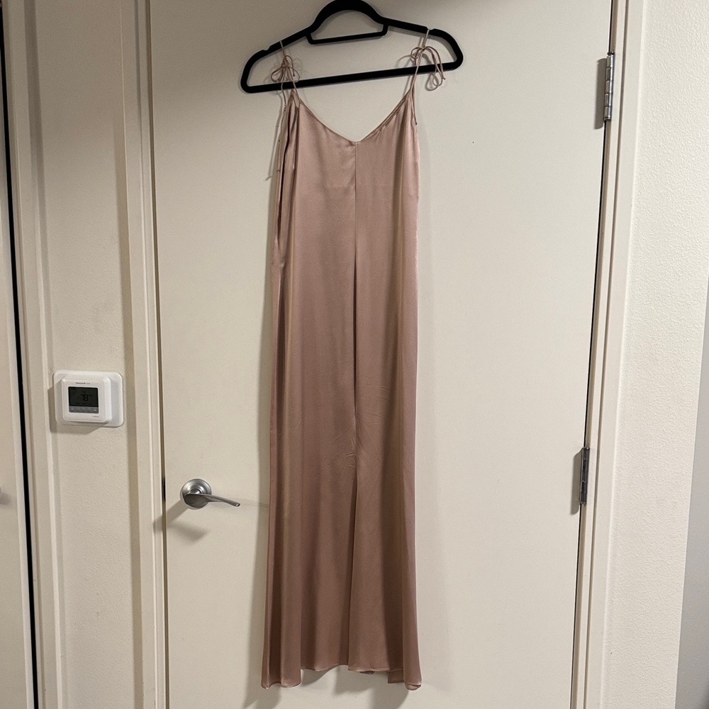 Reformation Shiny Pink Jordyn Slip Dress - Picture 11 of 15